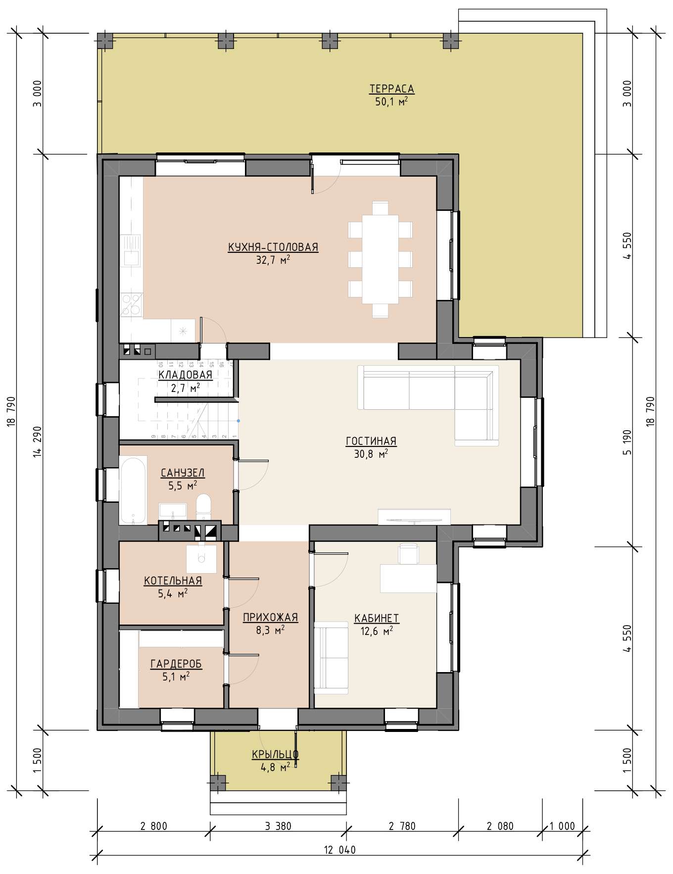 План 1 этажа