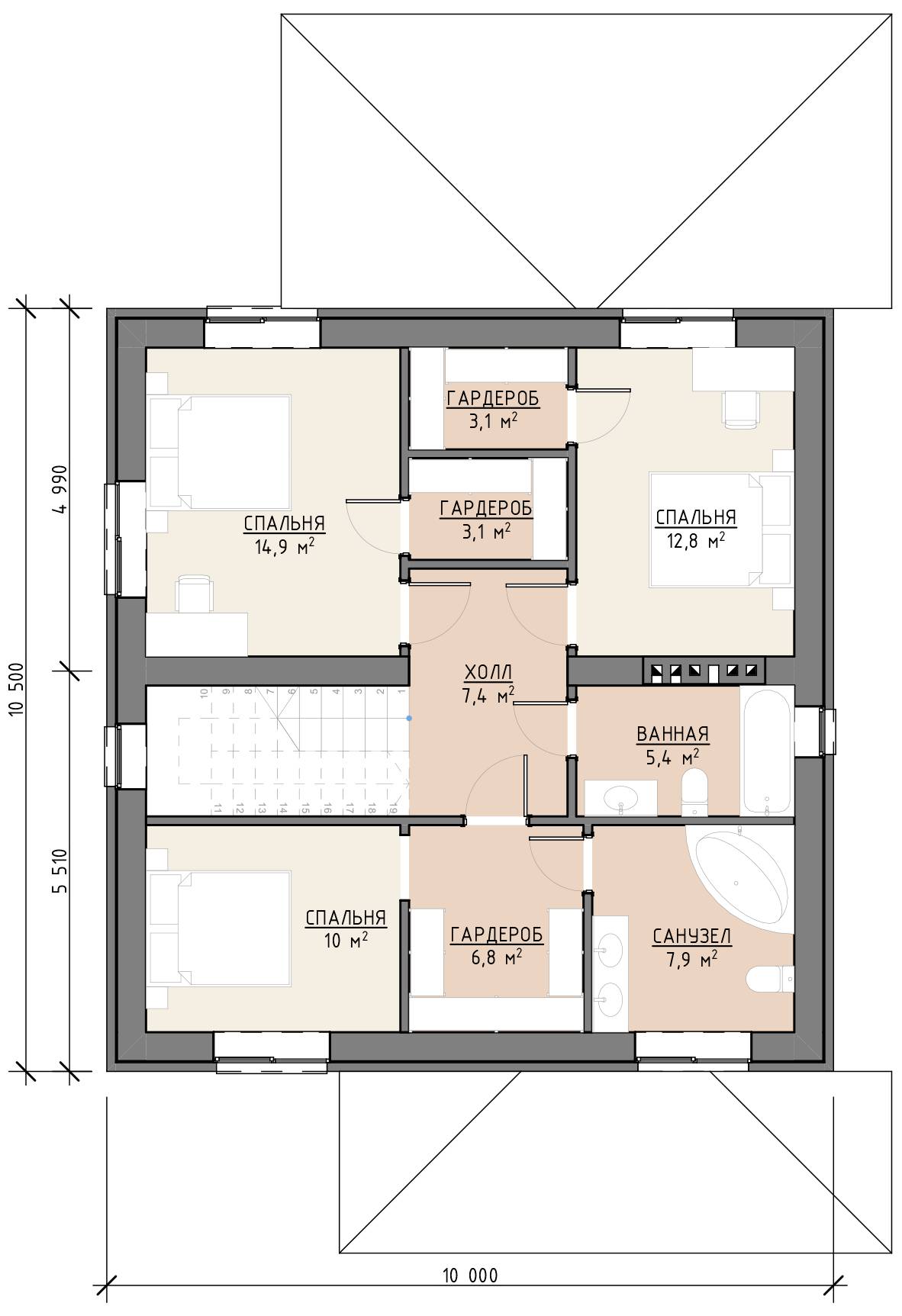 План 1 этажа