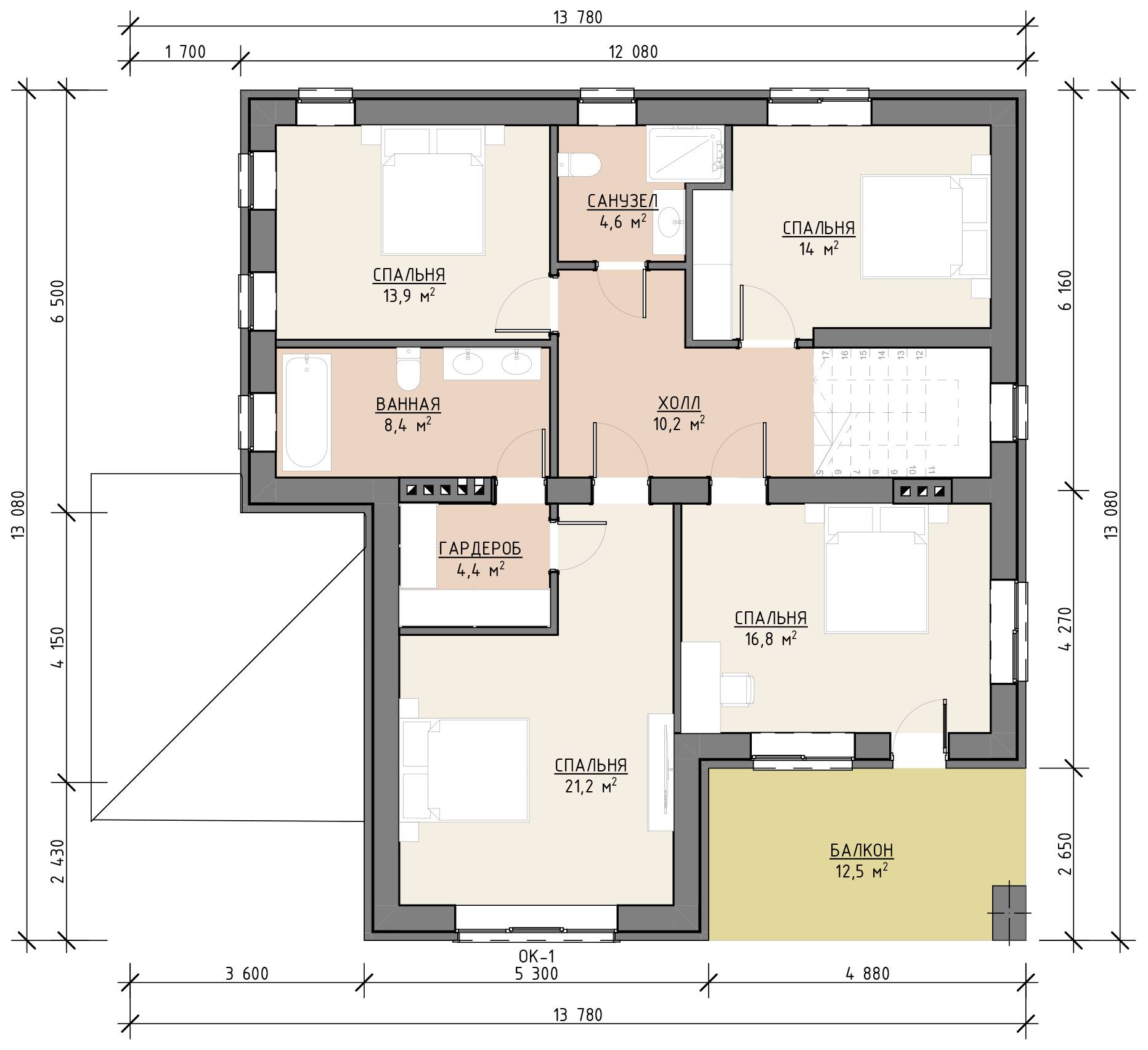 План 1 этажа