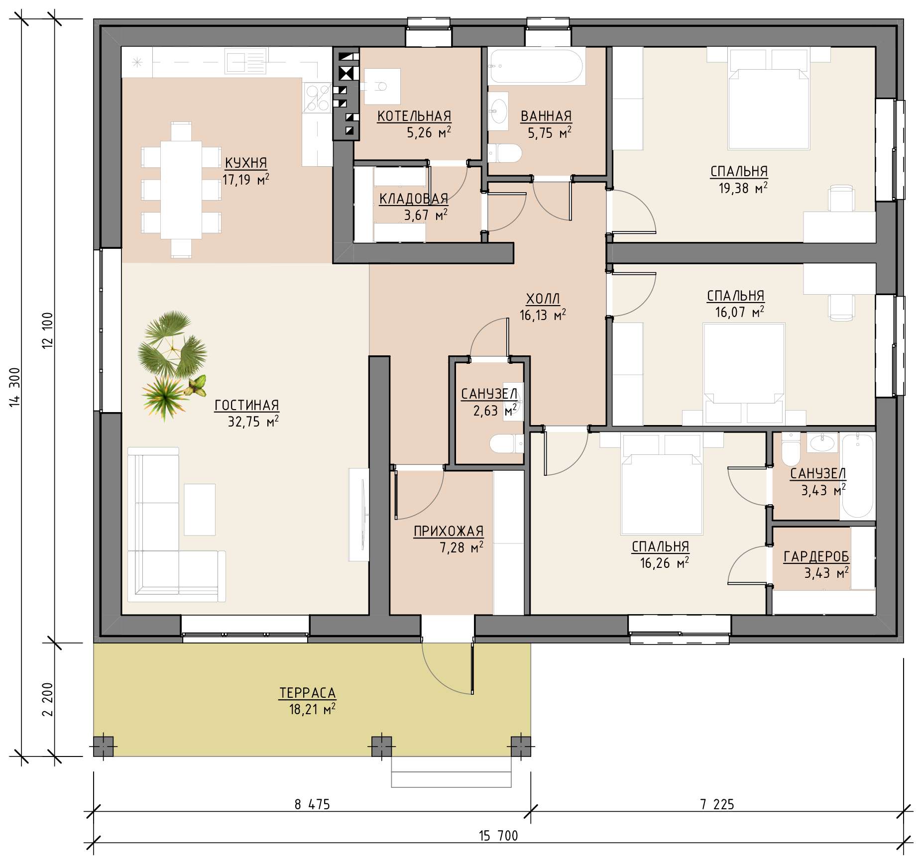 План 1 этажа