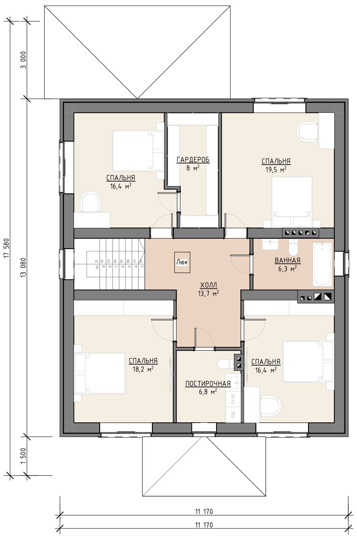 План 1 этажа