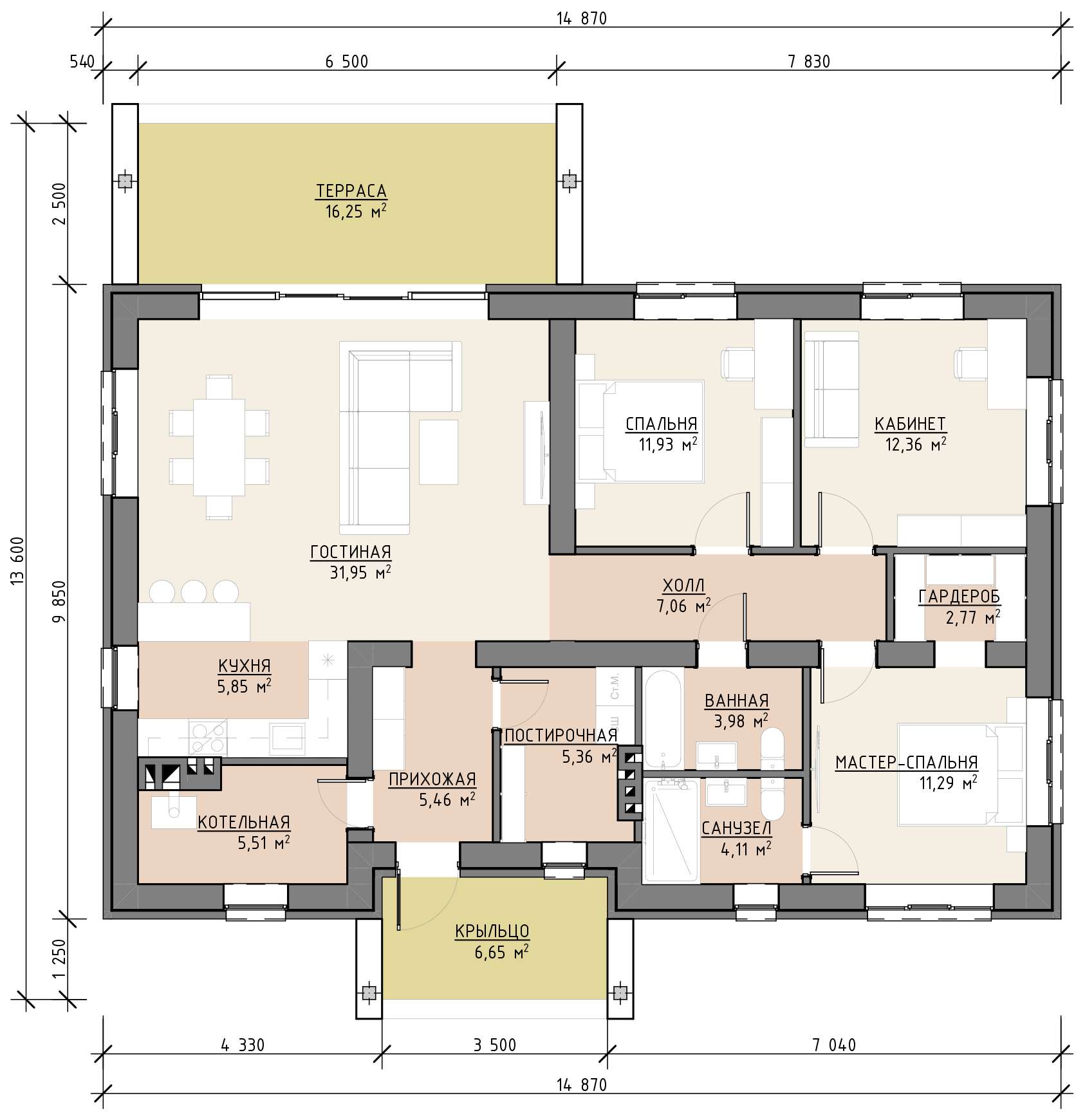 План 1 этажа