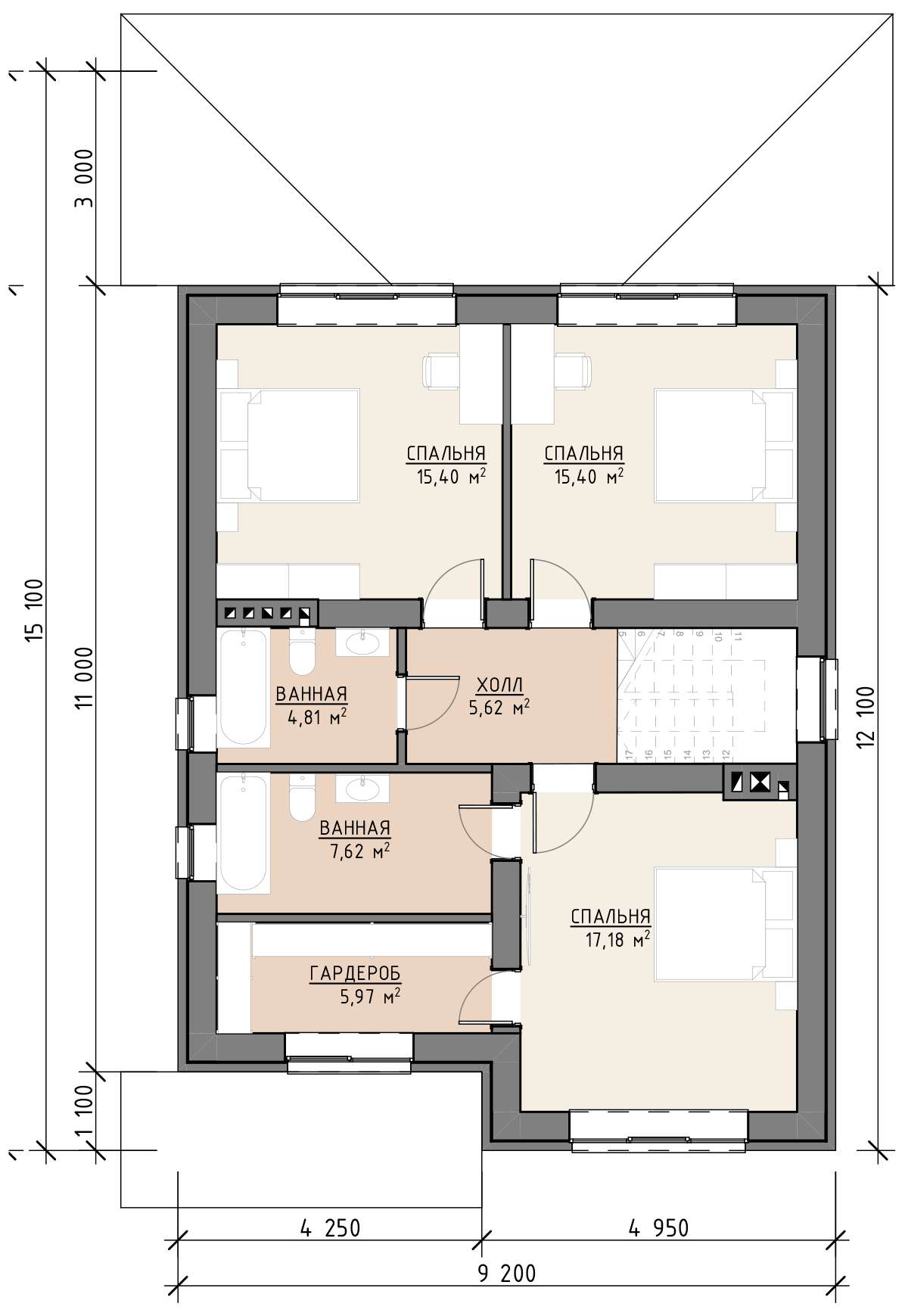 План 1 этажа