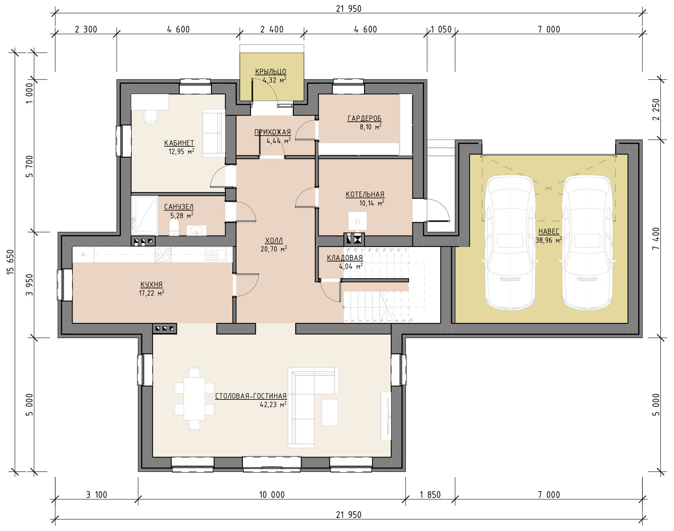 План 1 этажа