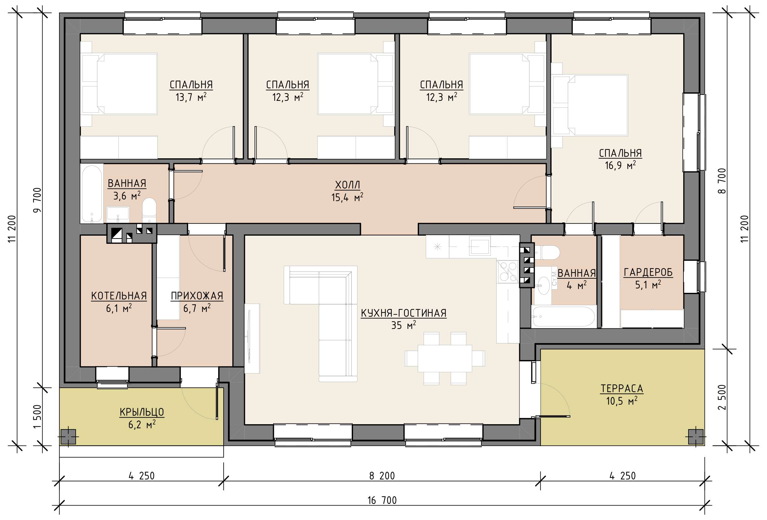 План 1 этажа