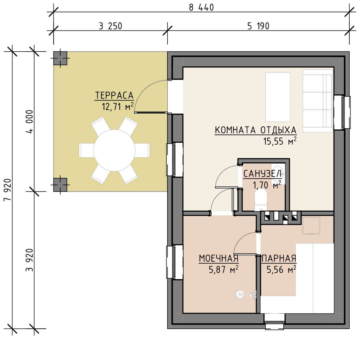 План 1 этажа