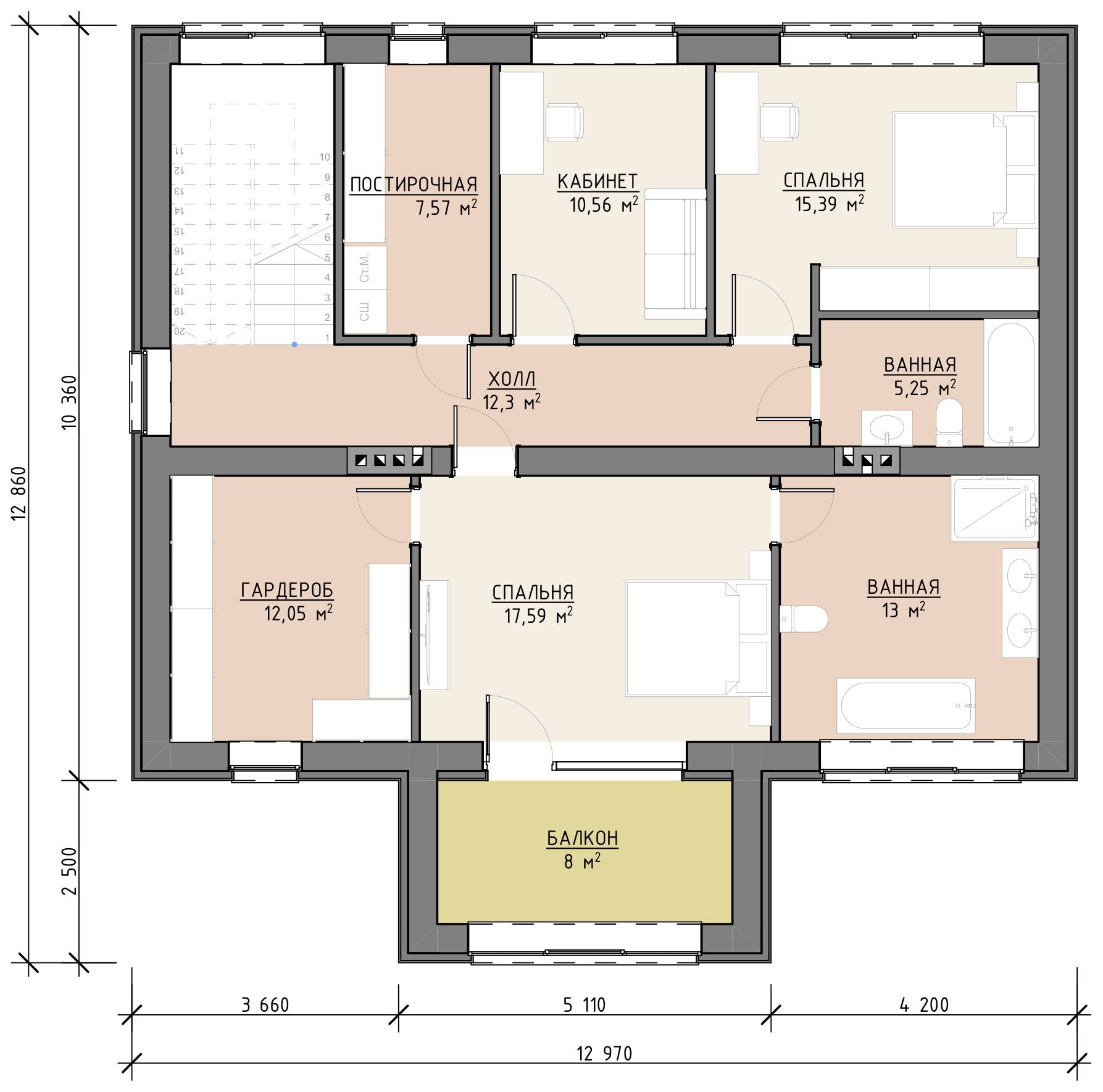 План 1 этажа