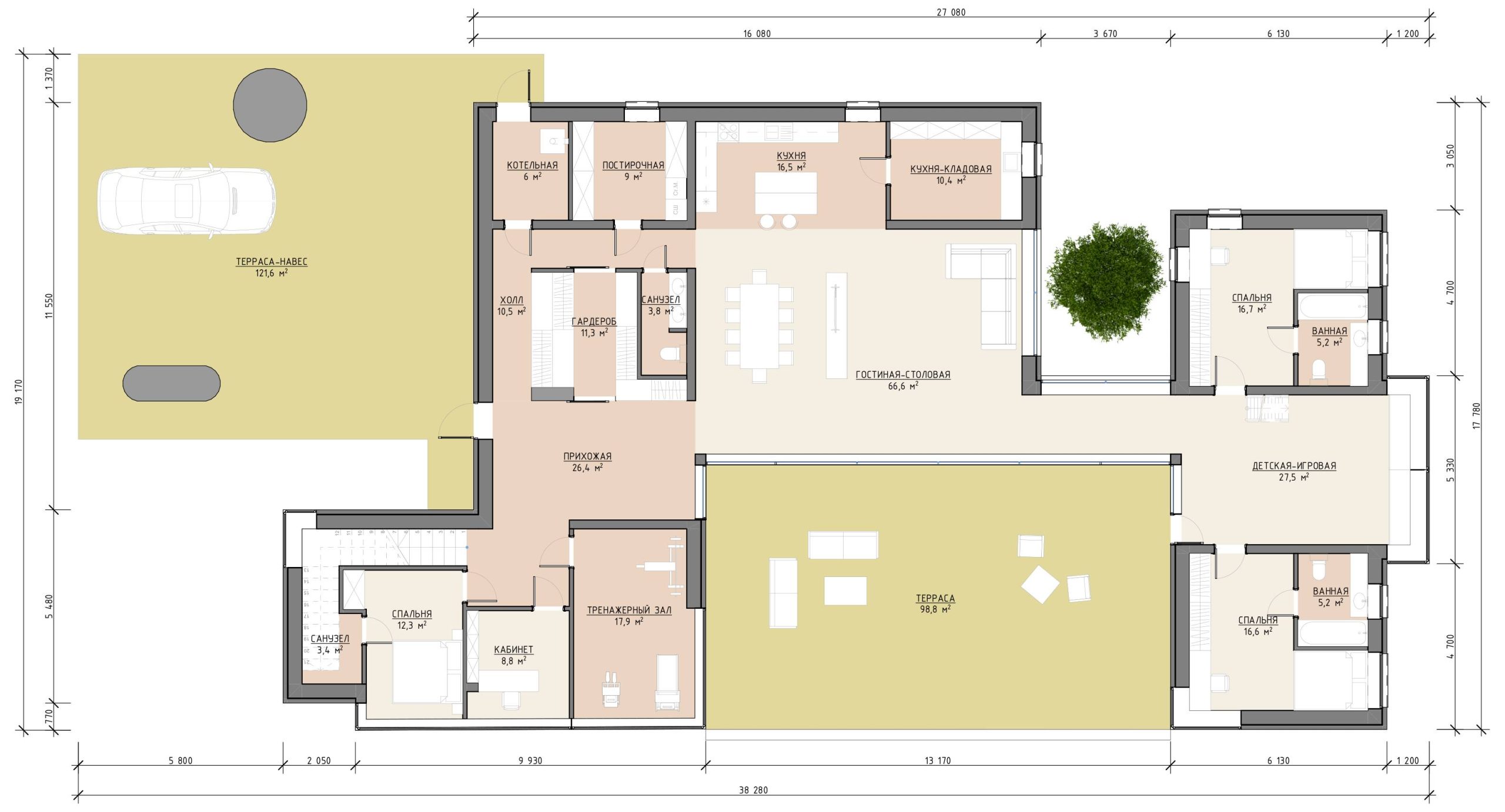 План 1 этажа