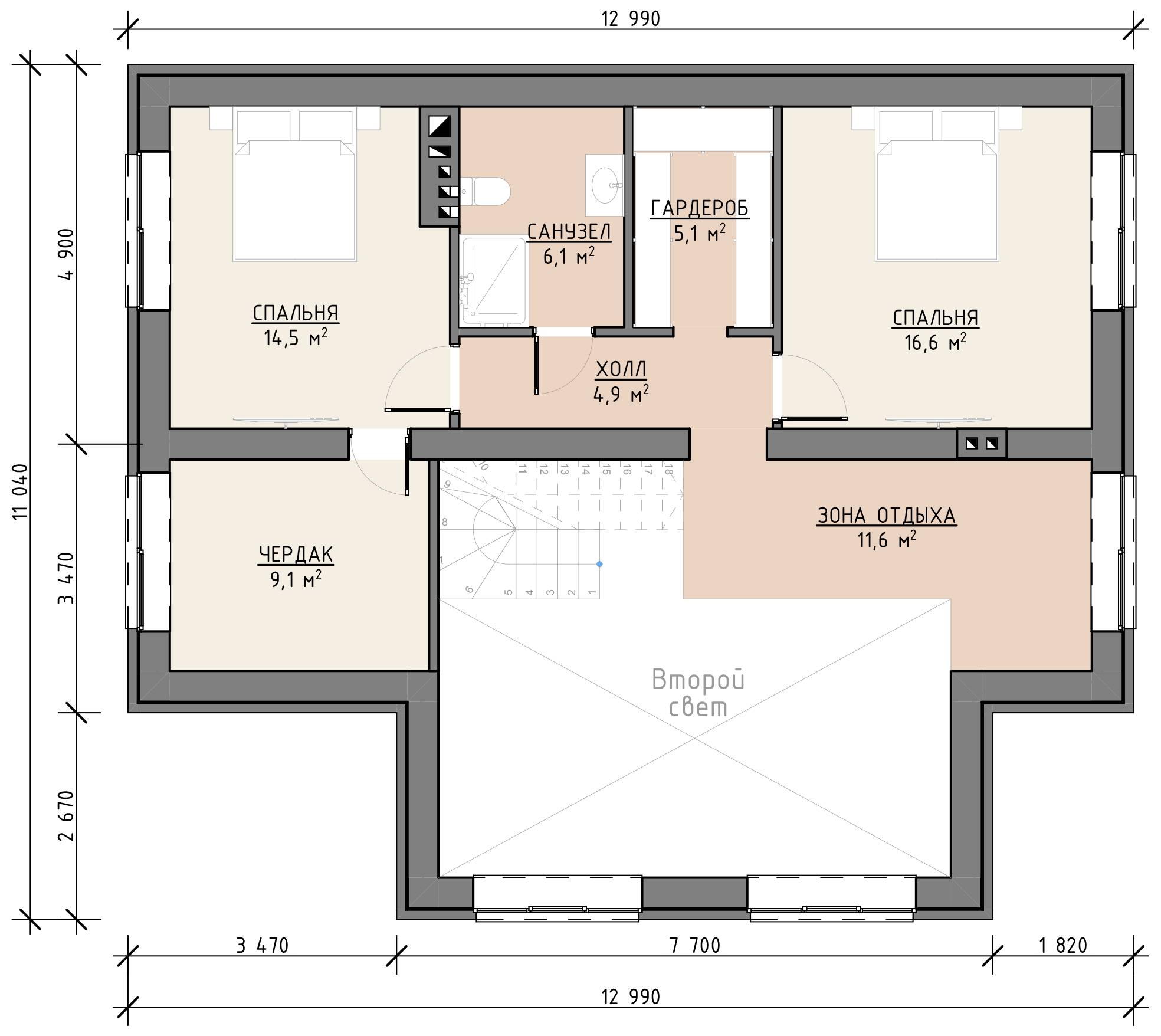 План 1 этажа