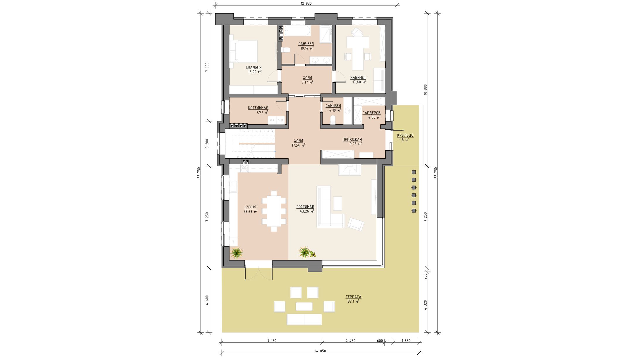 План 1 этажа