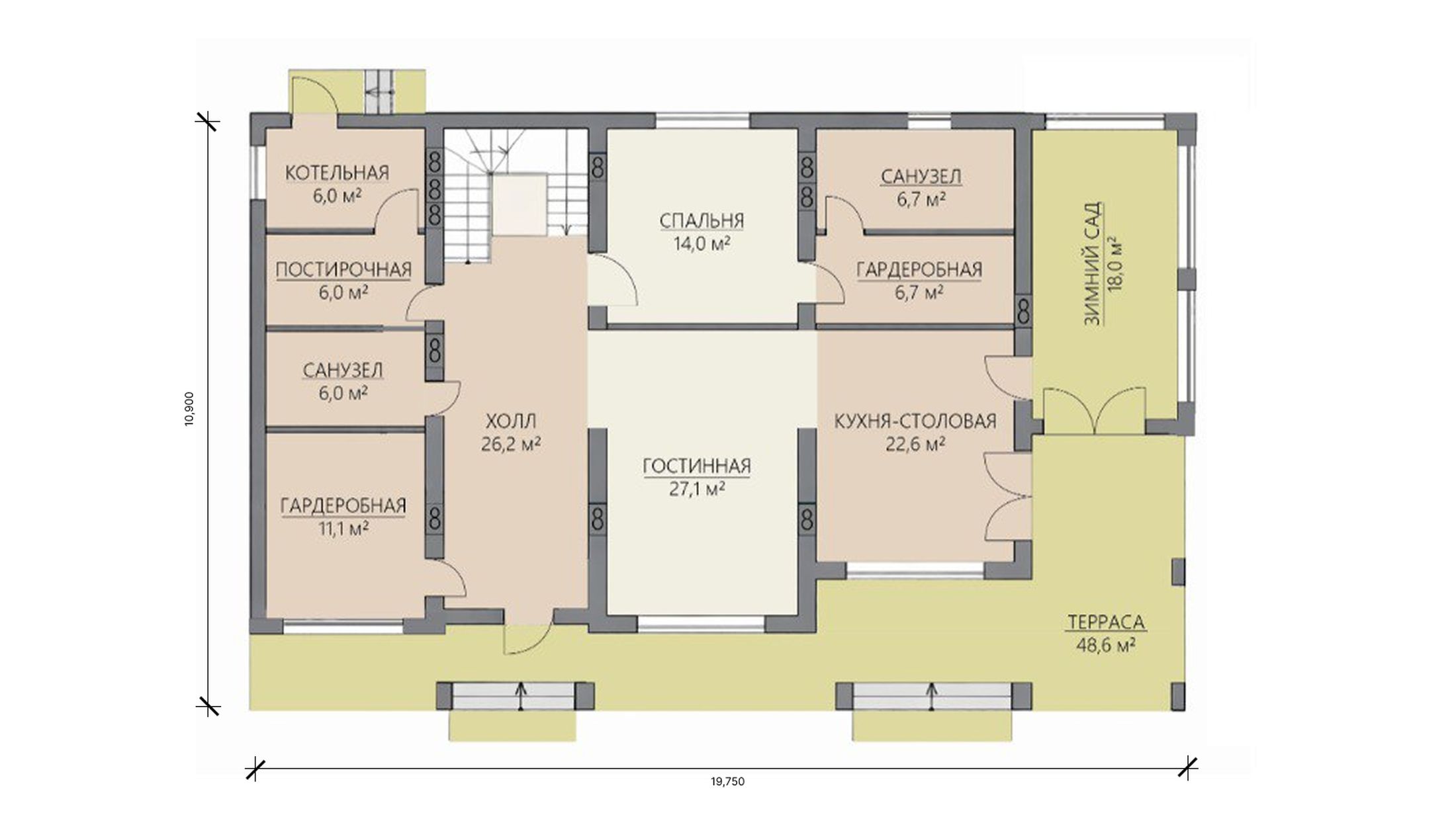 План 1 этажа