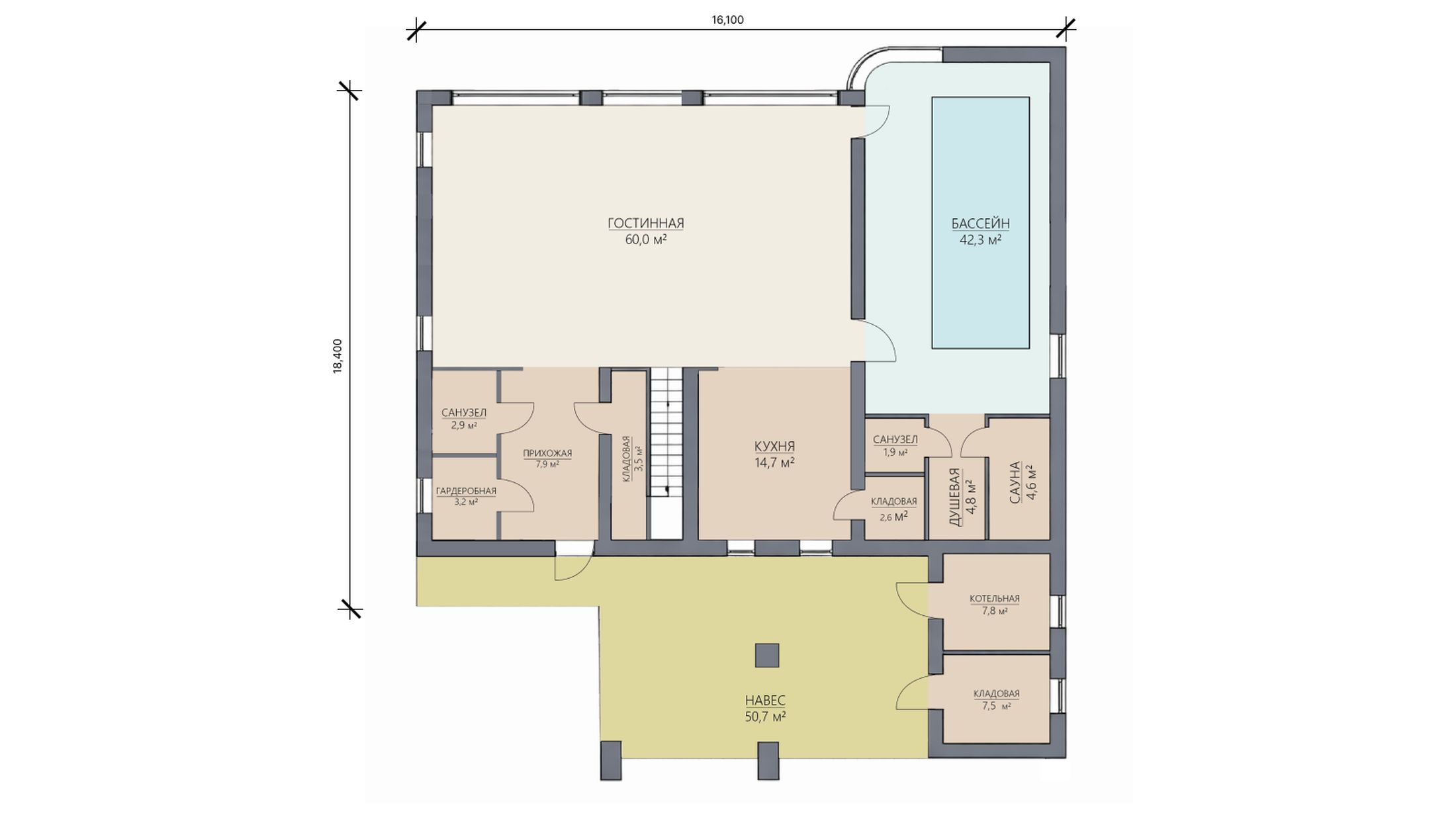 План 1 этажа