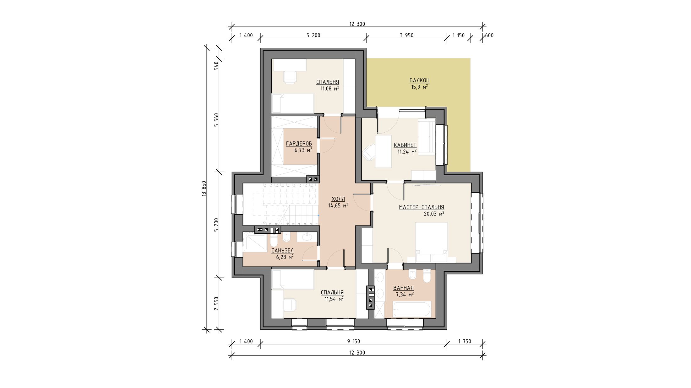 План 1 этажа